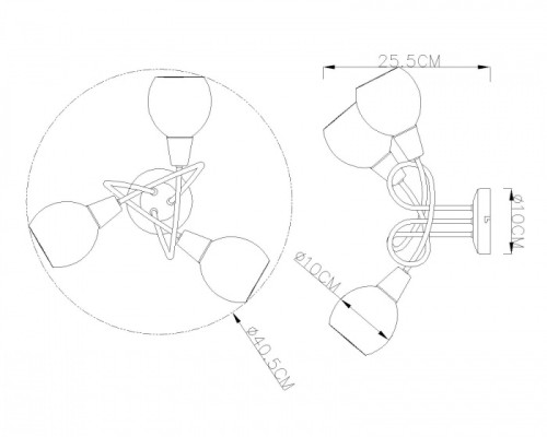 Потолочная люстра Elliott 54351-3 Globo