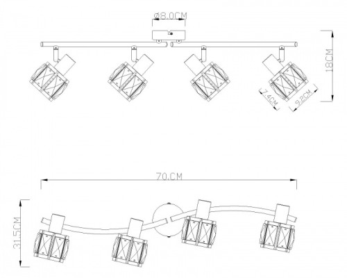 Спот Kris 54356-4 Globo