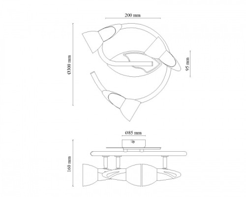 Спот Lord III 5443-3 Globo