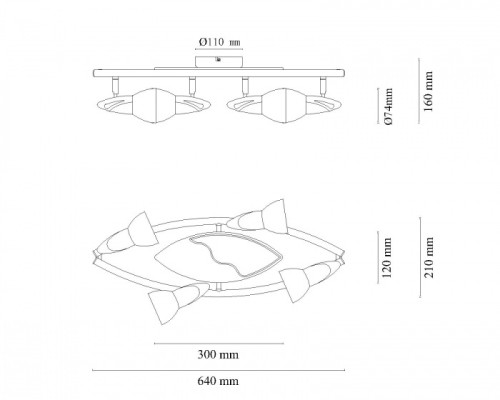 Спот Lord III 5443-4B Globo