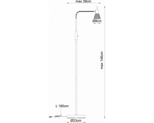 Торшер Panna 54533-1S Globo