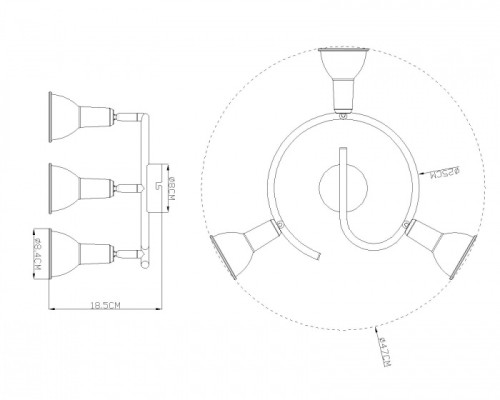 Спот Caldera 54648-3 Globo