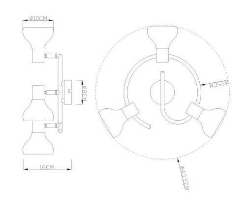 Спот Lothar 54921-3 Globo