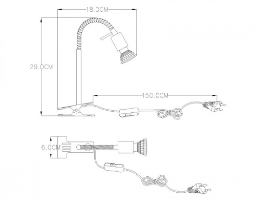 Интерьерная настольная лампа 57300-1k 57300-1K Globo