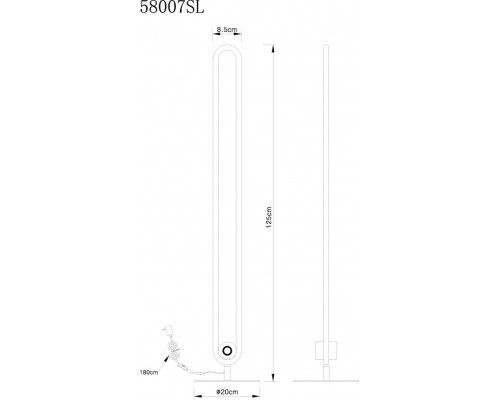 Торшер Toppole 58007SL Globo