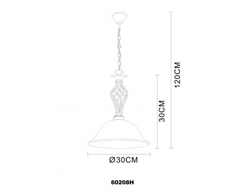 Подвесной светильник Odin 60208H Globo
