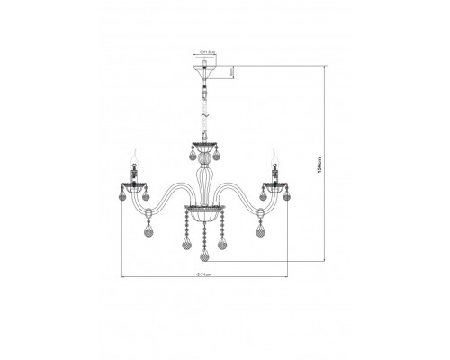 Подвесная люстра Teejay 64118-10 Globo