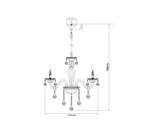 Подвесная люстра Teejay 64118-6 Globo