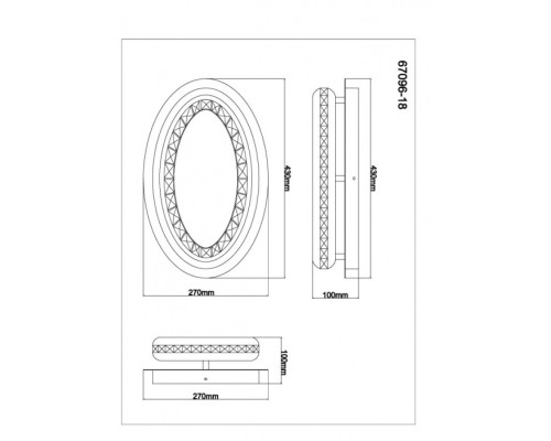 Потолочная люстра Hommi 67096-18 Globo