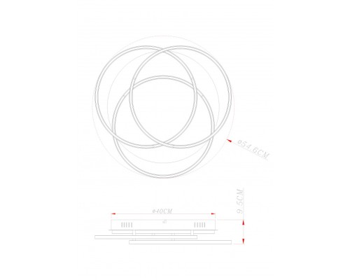Потолочная люстра Witty 67097-40W Globo