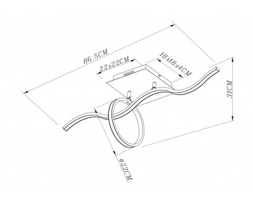 Потолочная люстра Kalinda 67830-18 Globo