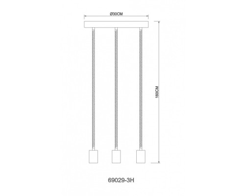 Подвесной светильник Ulleu 69029-3H1 Globo