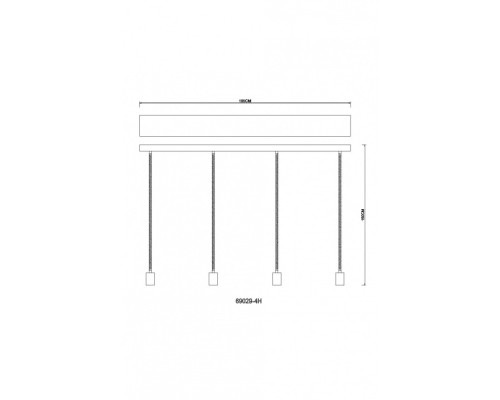 Подвесной светильник Ulleu 69029-4H Globo