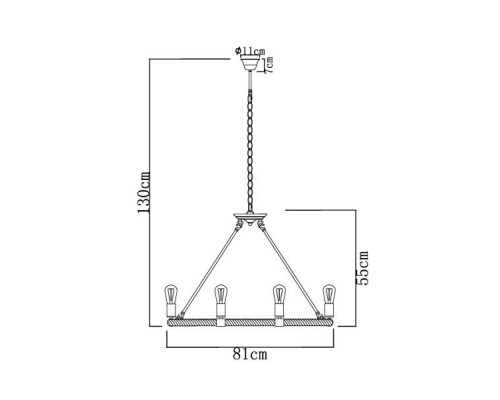 Подвесной светильник Ulleu 69029-8 Globo