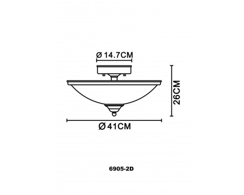 Потолочный светильник Sassari 6905-2D Globo