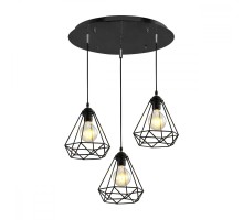 Подвесной светильник  MD.1706-3-P BK Imex