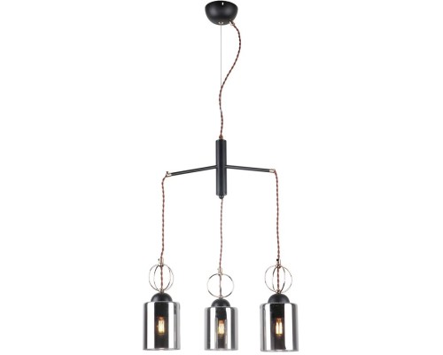 Подвесной светильник MD.0103-3-S BK+FGD Imex