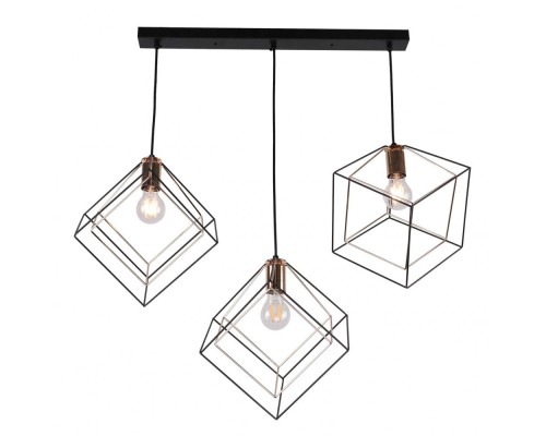 Подвесной светильник MD.0830-3-P BK+FGD Imex