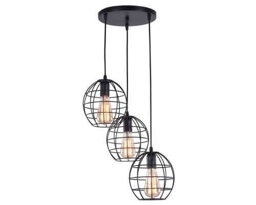 Подвесной светильник MD.1703-3-P BK Imex