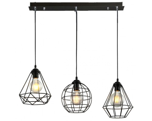 Подвесной светильник MD.1716-3-P BK Imex