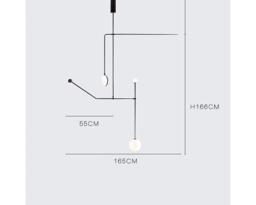 Потолочная люстра  LINES-08 ImperiumLoft