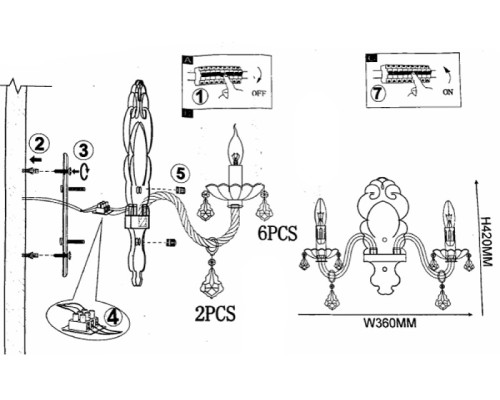 Бра RAINBOW RAINBOW-WALL01 ImperiumLoft