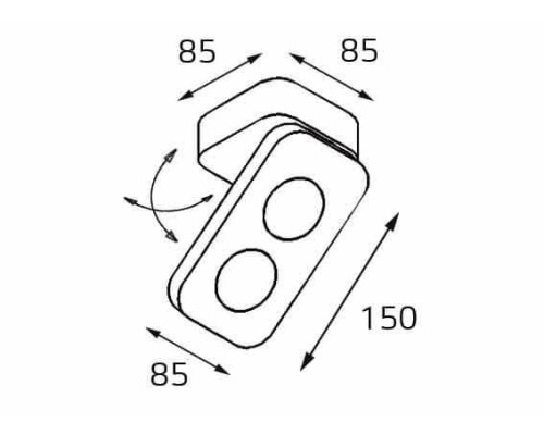 Спот Universal 62AC21 white Italline