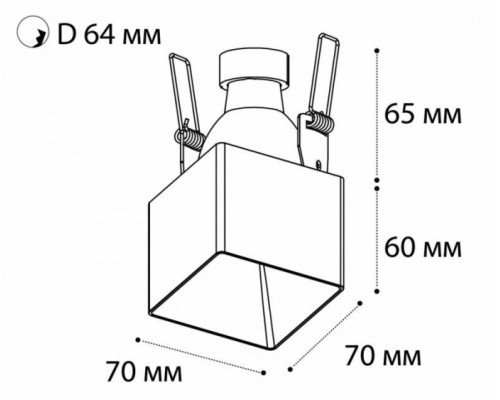 Точечный светильник DL 3024 DL 3024 white Italline