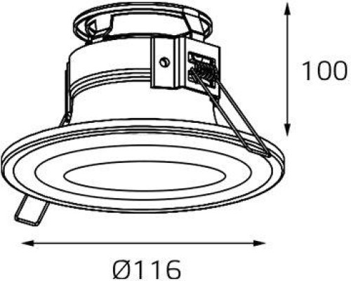 Точечный светильник 7012 IT07-7012 black Italline