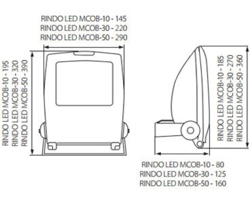 Прожектор уличный RINDO 18480 Kanlux