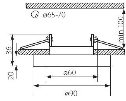 Точечный светильник MORTA 22117 Kanlux