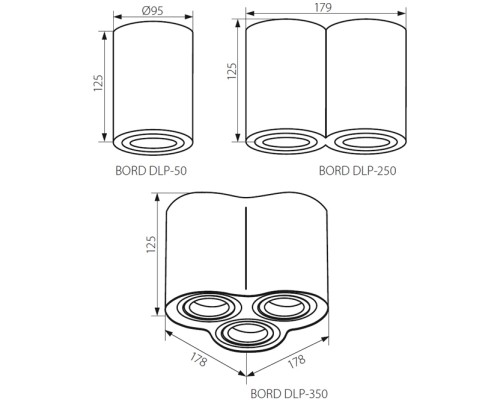 Точечный светильник BORD 22555 Kanlux
