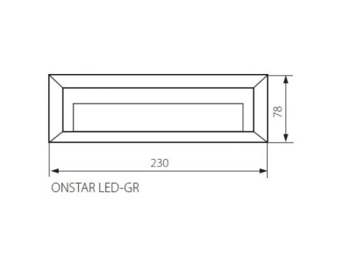 Настенный светильник уличный Onstar Led 22760 Kanlux