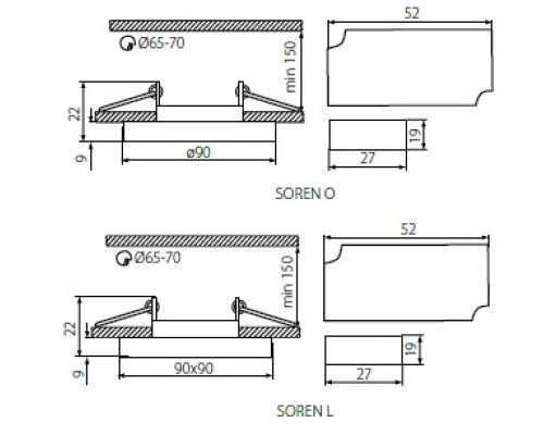 Точечный светильник SOREN 24413 Kanlux
