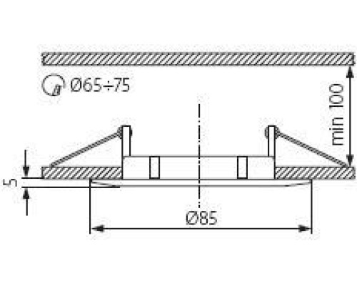 Точечный светильник LUTO 2580 Kanlux