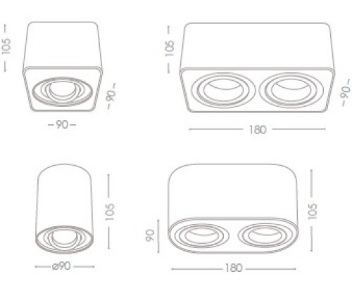 Точечный светильник TOLEO 26110 Kanlux