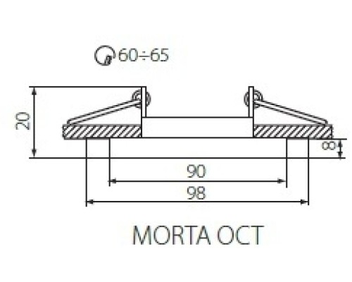 Точечный светильник MORTA 26715 Kanlux