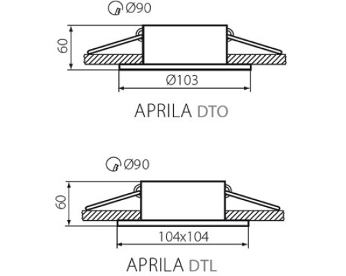 Точечный светильник APRILA 26738 Kanlux