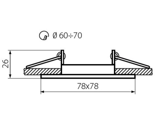 Точечный светильник NESTA 26745 Kanlux