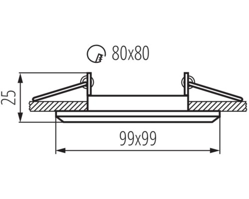 Точечный светильник ALREN 26757 Kanlux