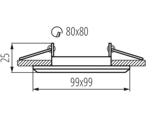 Точечный светильник ALREN 26758 Kanlux