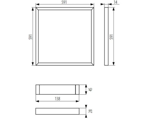 Светодиодная панель AVAR 26771 Kanlux