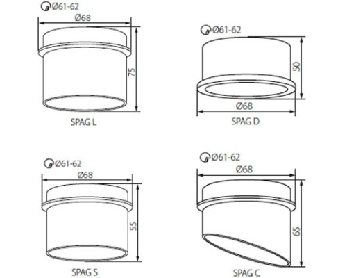 Точечный светильник SPAG 27322 Kanlux