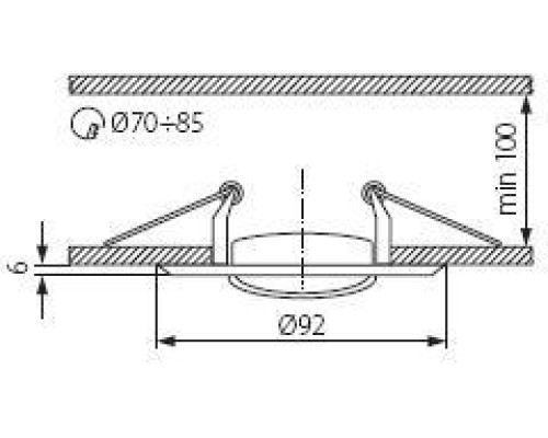 Точечный светильник HORN 2831 Kanlux