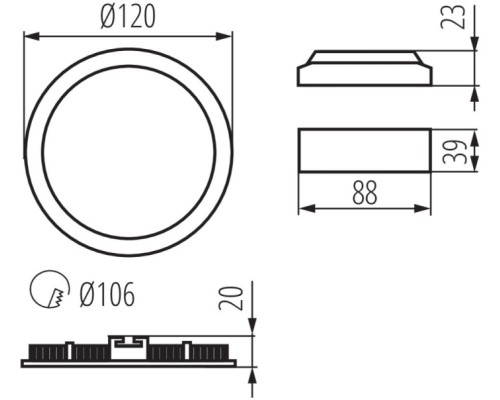 Точечный светильник ROUNDA 28937 Kanlux