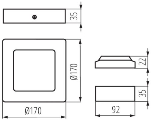 Потолочный светильник KANTI 28950 Kanlux