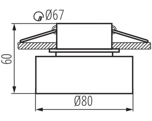 Точечный светильник GOVIK 29235 Kanlux