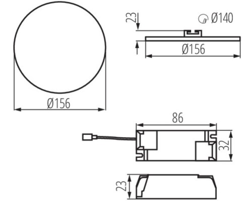 Точечный светильник AREL 29589 Kanlux