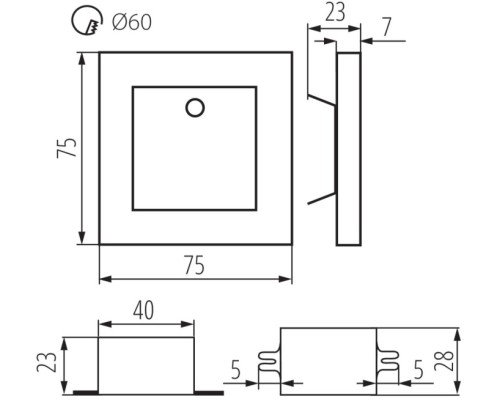 Подсветка для лестниц и ступеней APUS 29856 Kanlux