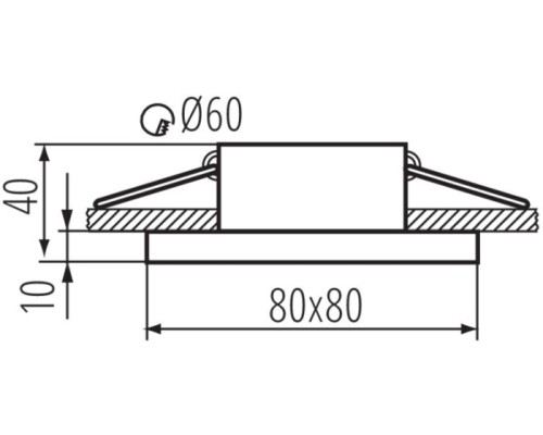 Точечный светильник FLINI 33120 Kanlux